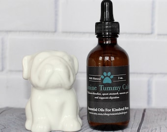 Canine Tummy Calm - Supports Digestion - Upset Stomach - Car Sickness - Relieves Diarrhea - Vomiting - Bloating - Gas - Nausea - Calms 2oz