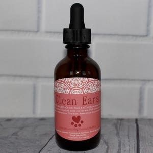 Dog Ear Cleaner, Dirty Dog Ears, Aromatherapy Holistic Ear Wash, Dog Ear Infection, Clean Dog Ears Essential Oils, Ear Cleaner  2oz