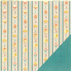 Graphic 45 Cafe Parisian Petit Fours 12x12 Double-Sided Loose Sheets
