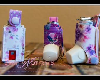 Digital Download ITH Embroidery Design Side Snap Inhaler holder fits ProAir for 5X7 hoop please see 4th photo measurements in description