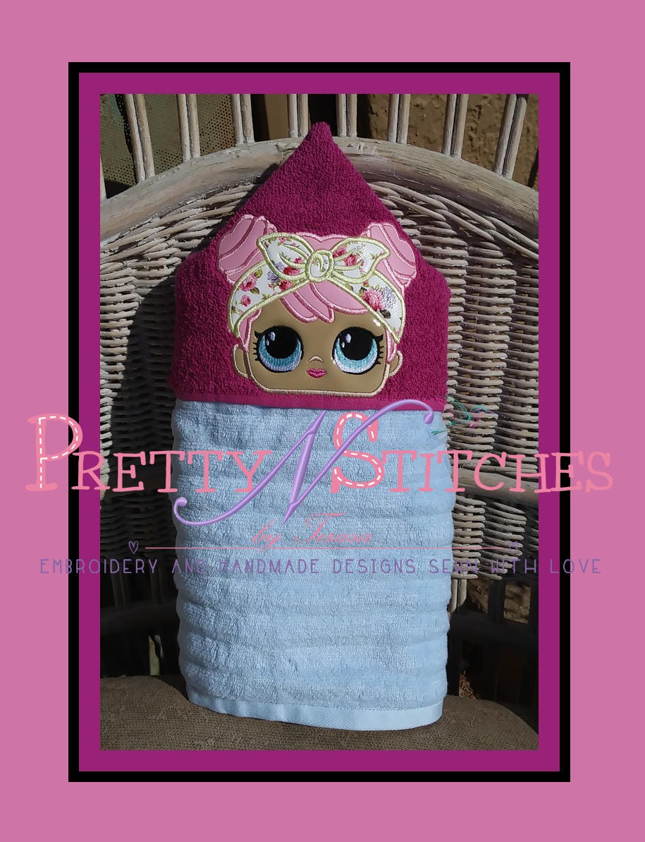Digital Download Miss Darling Peeker Applique Embroidery Design 5X7