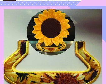 ADDON Hanger for Towel Topper Embroidery Designs - In The Hoop Embroidery includes 5X7 and 6X10     DOES NOT Include Sunflower