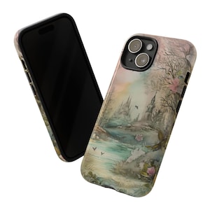 Majestic Medieval Castle Tough Phone Case: Fantasy Art
