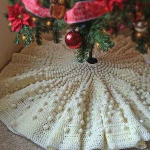 CROCHET PATTERN / Sweater Tree Skirt / Christmas Tree Skirt Etsy