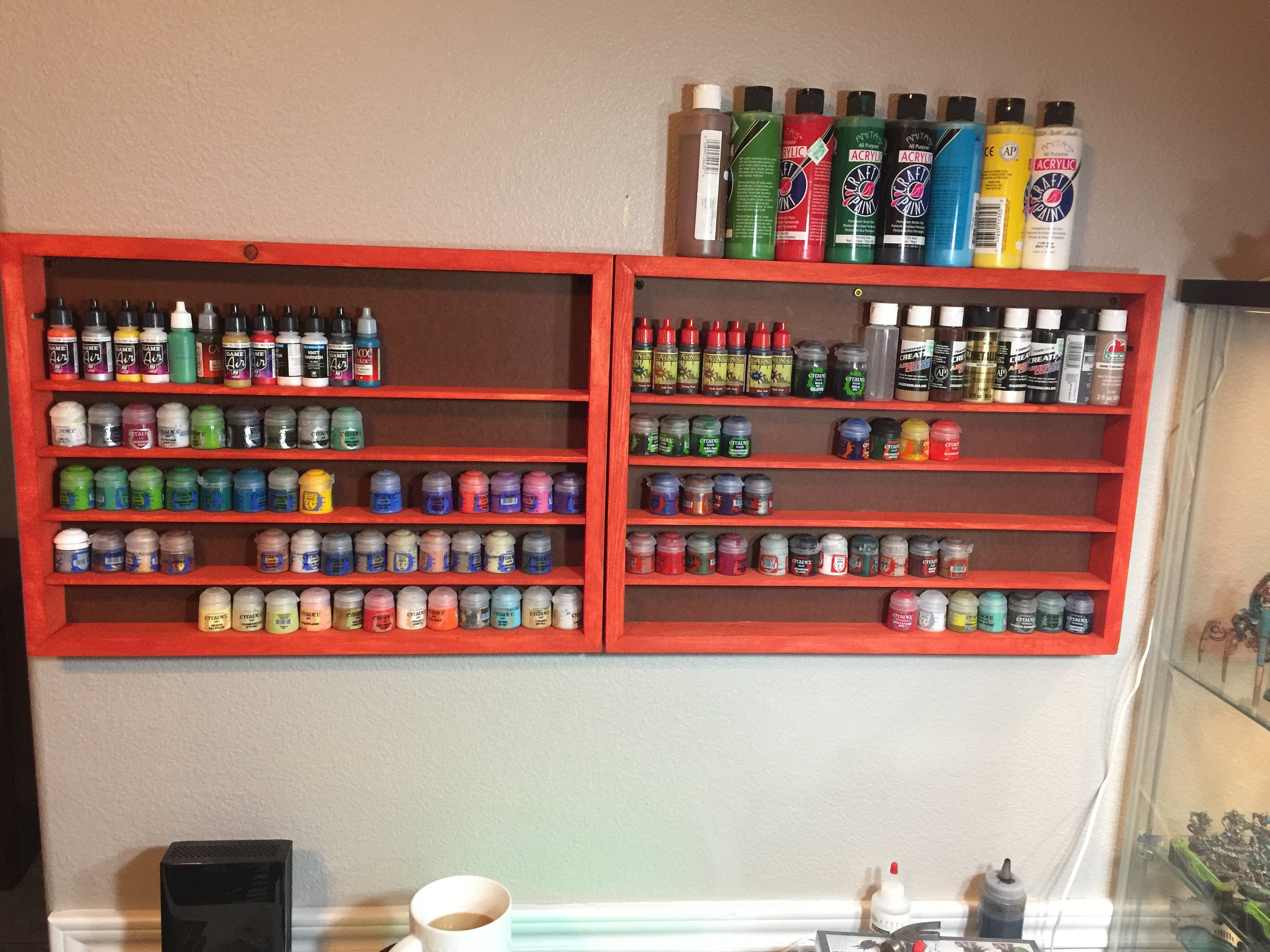 Pine Model Paint Storage Shelf 5 Shelf Etsy UK