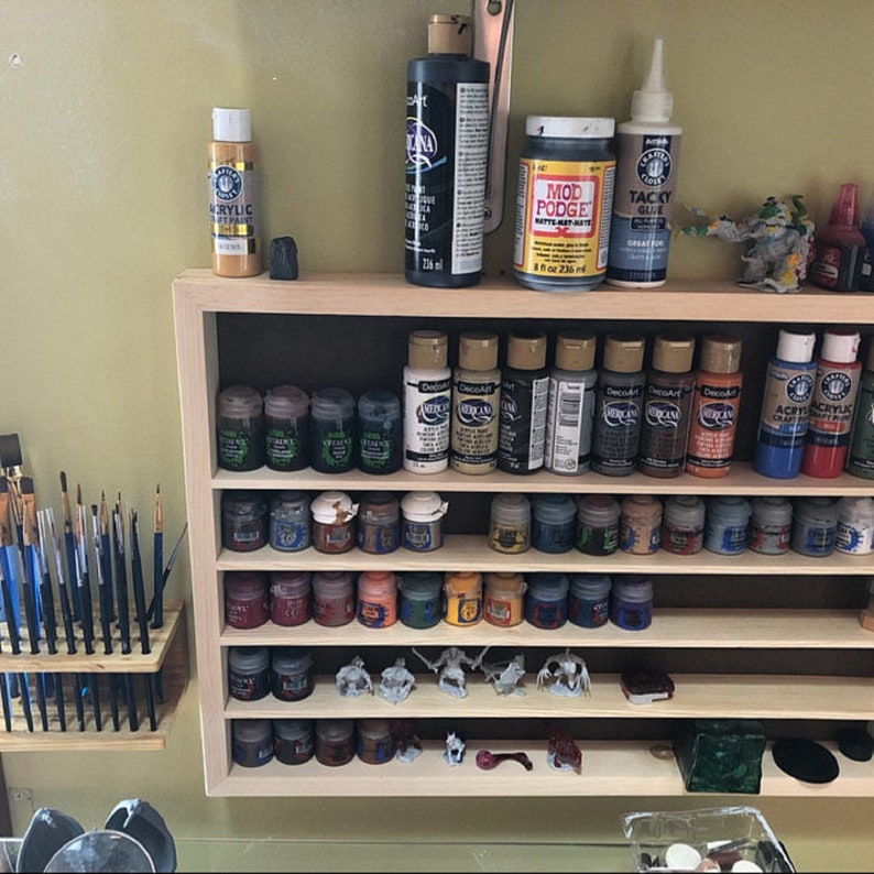 Pine Model Paint Storage Shelf 4 Shelf Etsy
