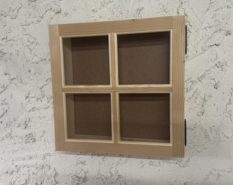 Window Frame Shadow Box - 15" X 15" X 3 3/4"