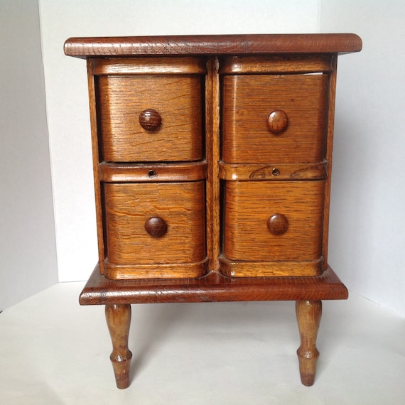 Antique 4 Drawer Chest Sewing Drawer Cabinet Farmhouse Night Etsy