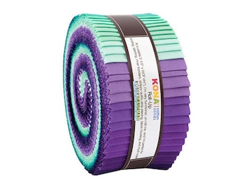 KONA Cotton 30/'s Palette by Darlene Zimmerman Bundle JELLY ROLL 40 2.5-inch Strips from Robert Kaufman ru-583-40