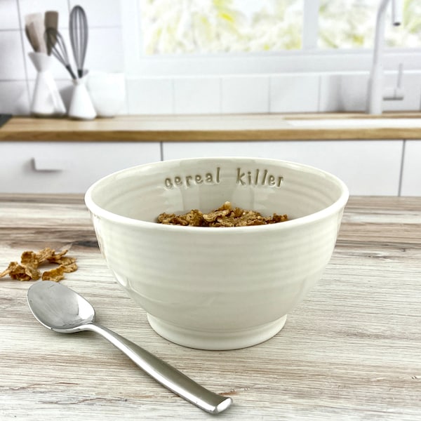 Ceramic Cereal Bowl Etsy