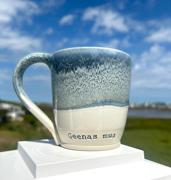 Personalized handmade ceramic mug, custom mug, pottery personalized gift, custom wedding gift, rustic ceramic mug, custom gift for birthday