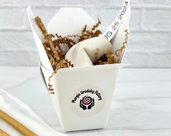 Personalized Ceramic Fortune Cookie: Custom Message Gift