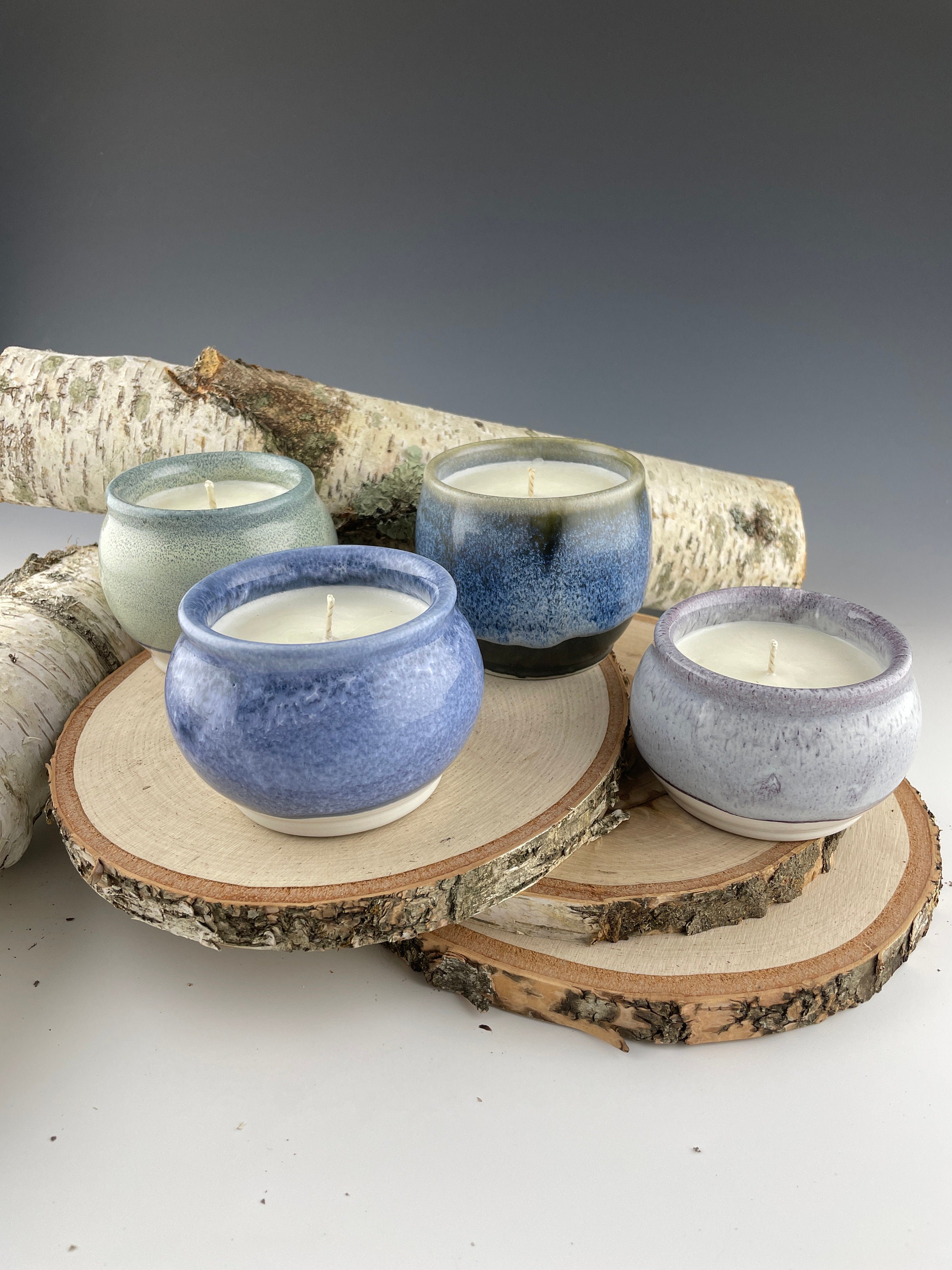 Handmade candle pottery soy candle scented candle handmade Etsy