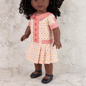 18 inch Doll Dress ~ 1920&#39;s Dropped Waist Dress for AG Dolls