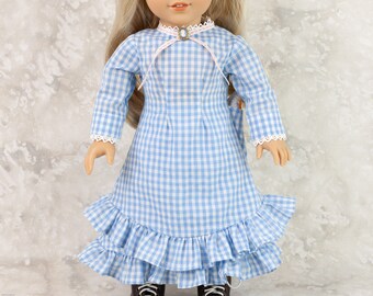 18 inch doll dress ~ Historical Prairie Dress hand made for AG Dolls such as American Girl®