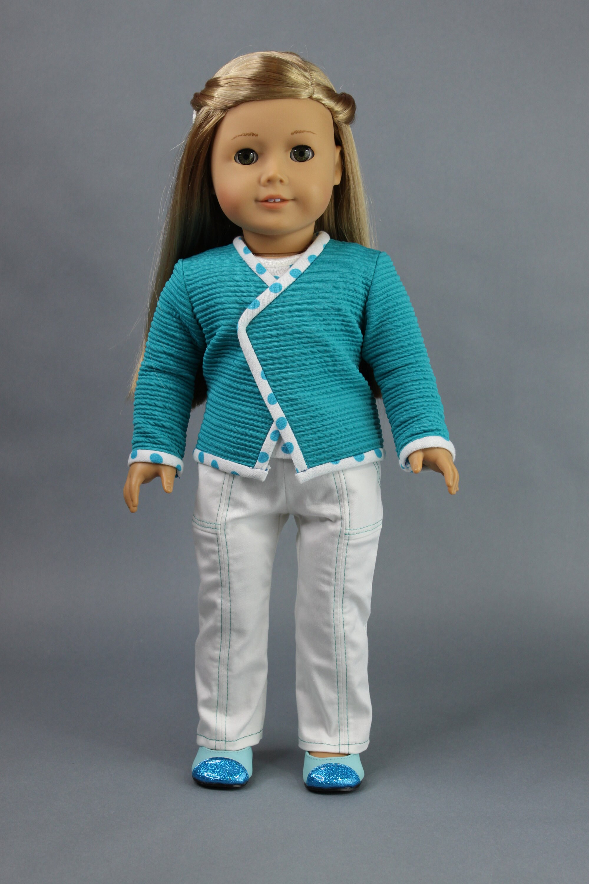 Wrap Cardigan and Boot Cut Jeans for 18 inch dolls such as AG | Etsy