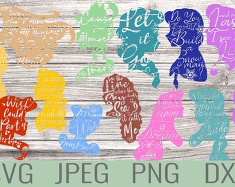 Download Free Princess Vector Etsy SVG Cut Files