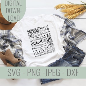 Colorado State Famous Locations and Icons SVG Datei, Colorado State Shirt, USA Schnittdatei, Colorado T-Shirt Datei, Rocky Mountains