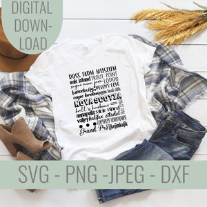 Nova Scotia SVG: Famous Locations & Icons Cut File (Digital Download)