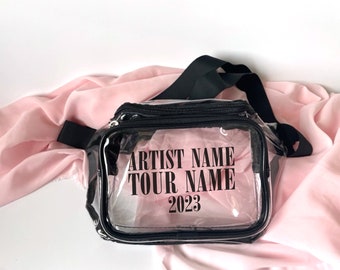 Custom Concert Stadium Approved Bag, Clear Stadium Waist Bag for Concert, Taylor Belt Bag For Stadium, Eras Fanny Pack for Show