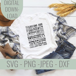 Saskatchewan SVG Berühmte Orte und Symbole Datei, Saskatchewan T Shirt, Cricut Datei, Kanada Craft Cut File, Kanada T Shirt Datei