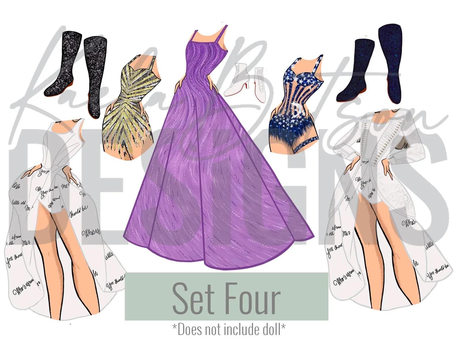 Eras Magnet Doll, Swift Paper Doll, Fridge Magnet Doll, Eras