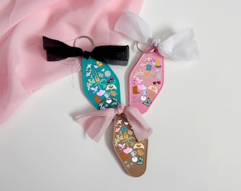 The Eras Motel Keychain, Popstar Album Keychain for fans, Swif Fan keychain, Retro Style Keychain,