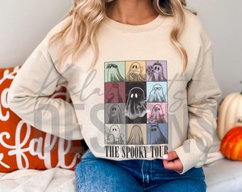 The Era Tour Ghost Crewneck Sweatshirt, Halloween Eras Tour Sweatshirt, Taylor Ghost Eras Shirt, Spooky Eras Shirt, Halloween Era Tee Shirt