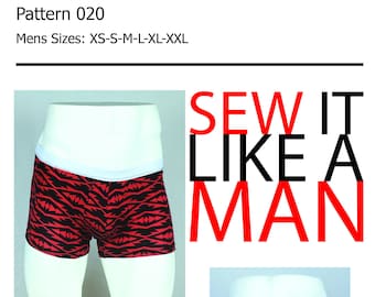 Men's Boxer Brief Relaxed Sewing Pattern PDF