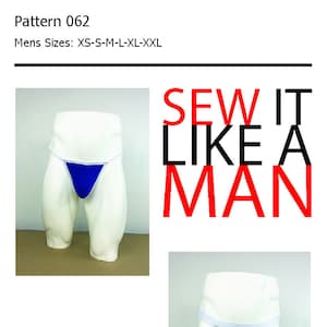 Mens G-String Underwear Swim Jockstrap  Sewing Pattern PDF