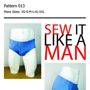 Classic Hip Brief Mens Sewing Pattern PDF