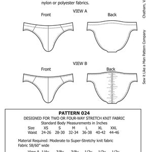 Mens Posing Suit / Bikini Sewing Pattern PDF - Etsy