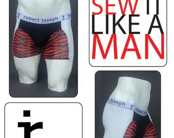 Patrón de costura en PDF para calzoncillos deportivos de hombre