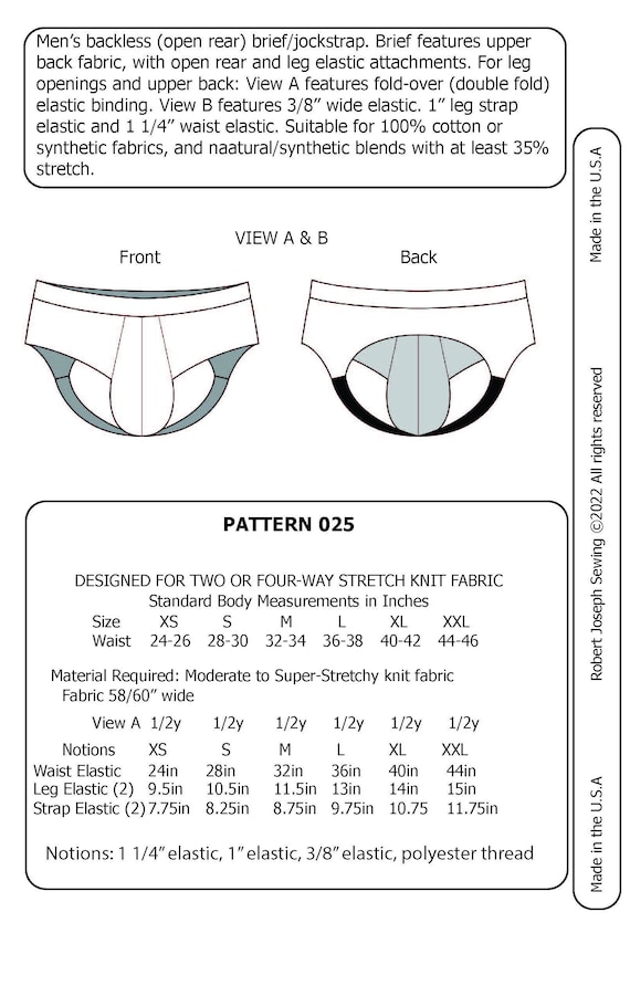 30+ Jockstrap Sewing Pattern Pdf AteenAuriana
