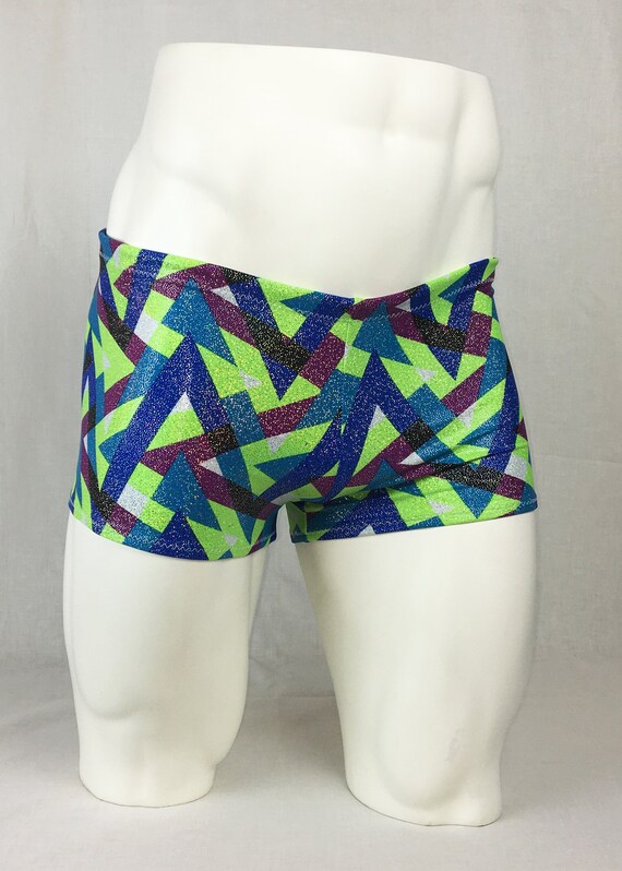 Mens Square Cut Swim Trunk Yoga Short 