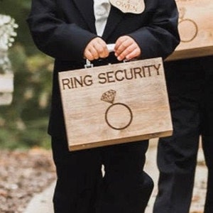 FREE SHIPPING - Custom Ring Security Boxes - Option to Personalize