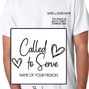 Aangepaste LDS missionaris T-shirt