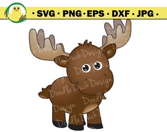 Moose clipart JPG, PNG & SVG Vector file