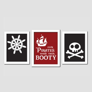 Pirate Bathroom Decor Printables