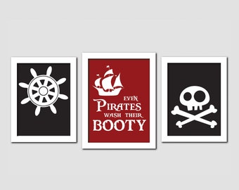 Pirate Bathroom Decor Printables
