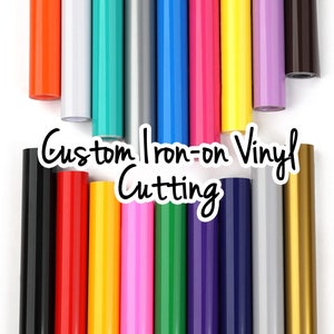 Vinilo termoadhesivo personalizado (HTV): purpurina, arcoíris holográfico y color sólido