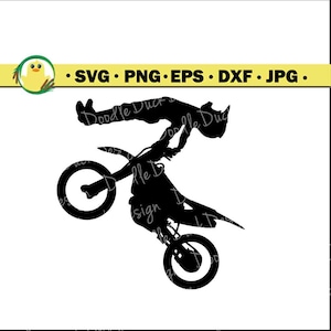 Dirt Bike #3 Grafica in formato svg, png, eps, dxf, jpg