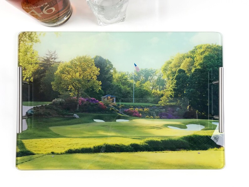 Custom Serving Tray Photo Bar Tray Personalized Glass Etsy