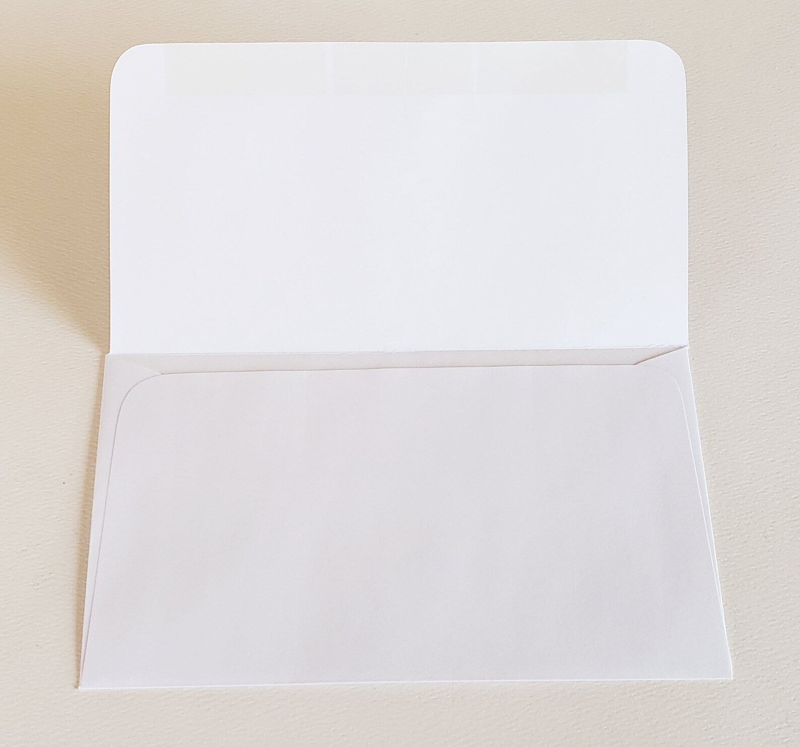 White Kraft Long Flap Envelopes horizontal Etsy
