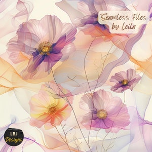 Archivos sin costuras boho, archivo sin costuras, patrón sin costuras de primavera, flores silvestres boho, PNG floral, minimalista, etéreo, pastel, clip art floral