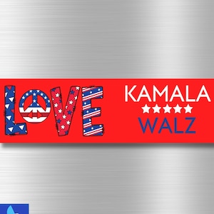 Car Magnet, kamala for president, Kamala Walz 2024 Car Magnet, Kamala Harris Car Magnet, Bumper Sticker, Retro Car Magnet, president 2024