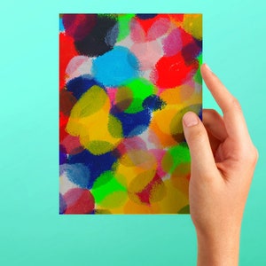 Ansichtkaarten, set van 7, stippen, briefpapier, bedankkaart, wenskaarten, kantoorcadeaus, Moederdagcadeau, babyshowers, cadeaus