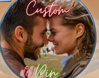 Adorable Photo Buttons, Custom Big Button, Valentine's Day Gifts, big button 3.5 inch, Small Gifts