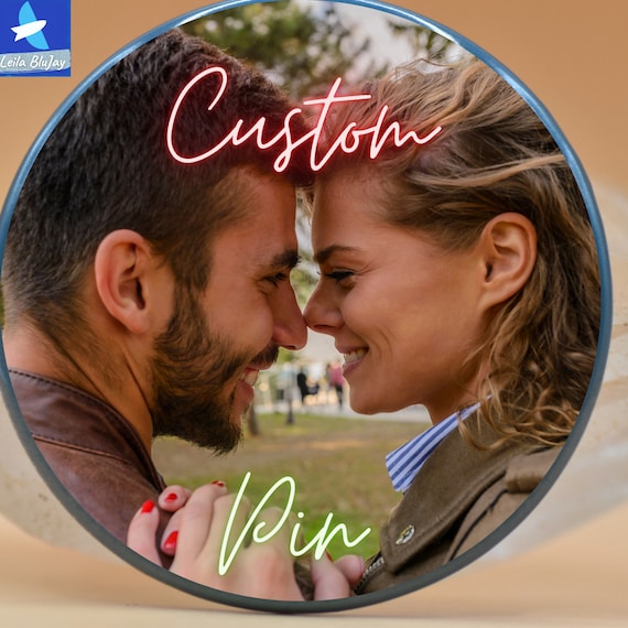 Adorable Photo Buttons, Custom Big Button, Valentine's Day Gifts, big button 3.5 inch, Small Gifts