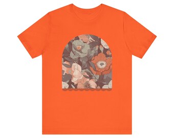 Vintage Boho T-Shirt, Poppy Flowers